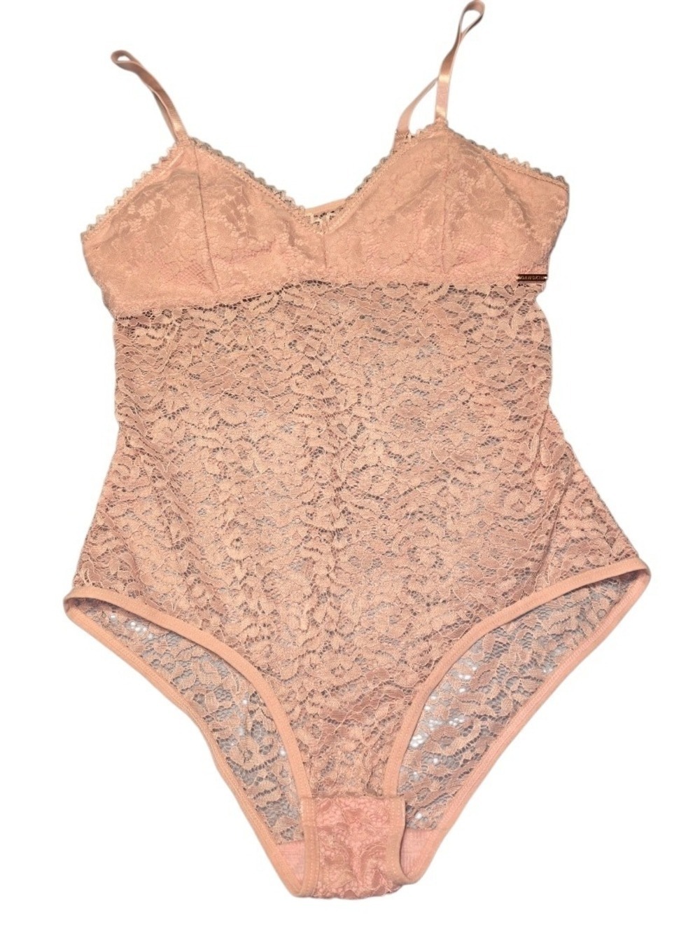 Danskin Intimates Bodysuit Mauve Large